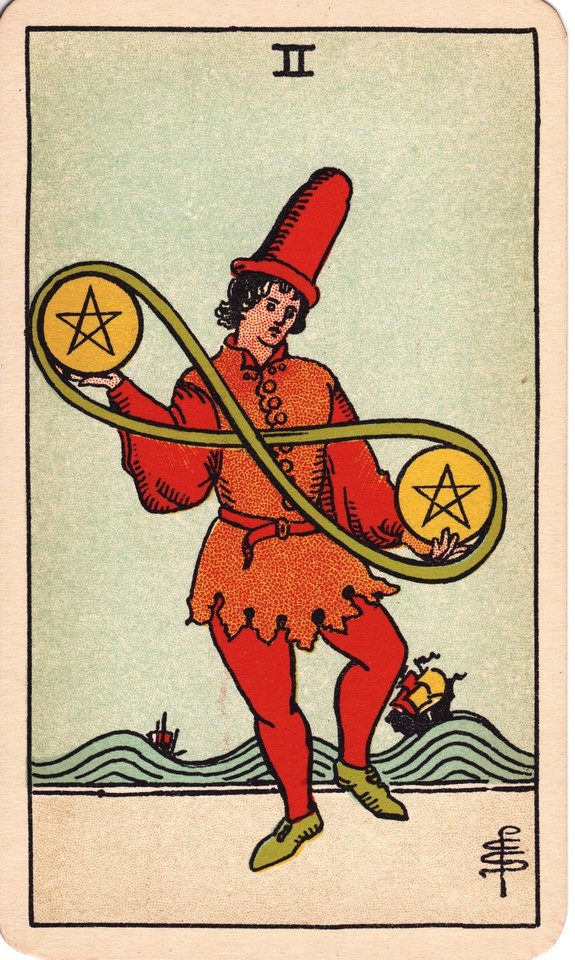 Two Of Pentacles Tarot Card Meaning On The One Hand It Is Two Of Pentacles Tarot Card Meaning On The One Hand It Is